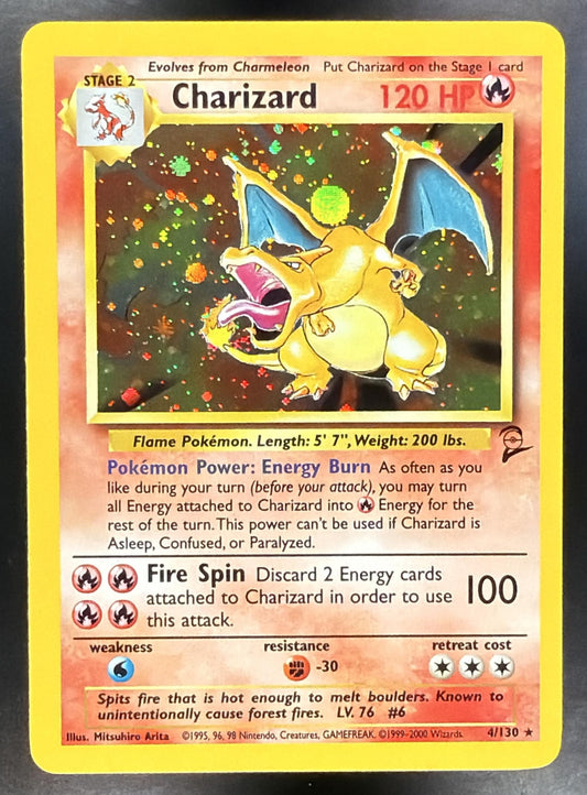2000 Pokemon Base Set 2 Charizard 4/130 LP