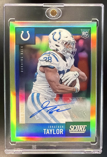 2020 Panini Chronicles Jonathan Taylor #447 Gold Rookie Auto /50