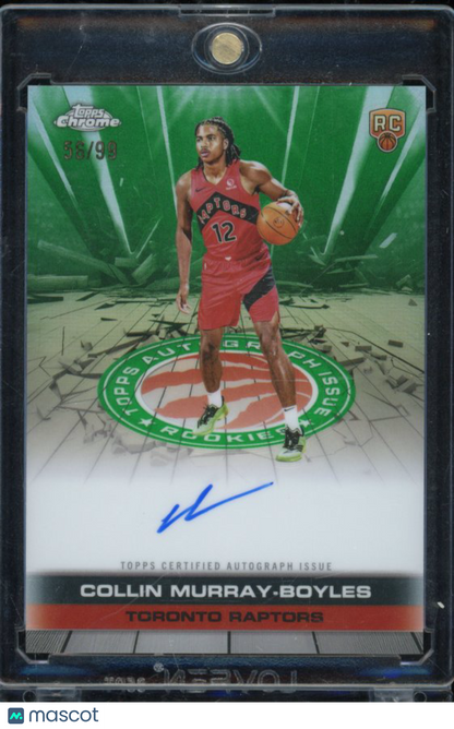 2025-26 Topps Chrome Collin Murray Boyles Green Rookie Auto /99