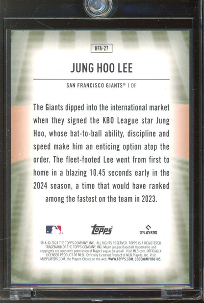 2024 Topps Jung Hoo Lee Home Field Advantage Rookie