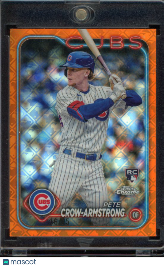 2024 Topps Chrome Logofractor Pete Crow-Armstrong Orange Rookie /25