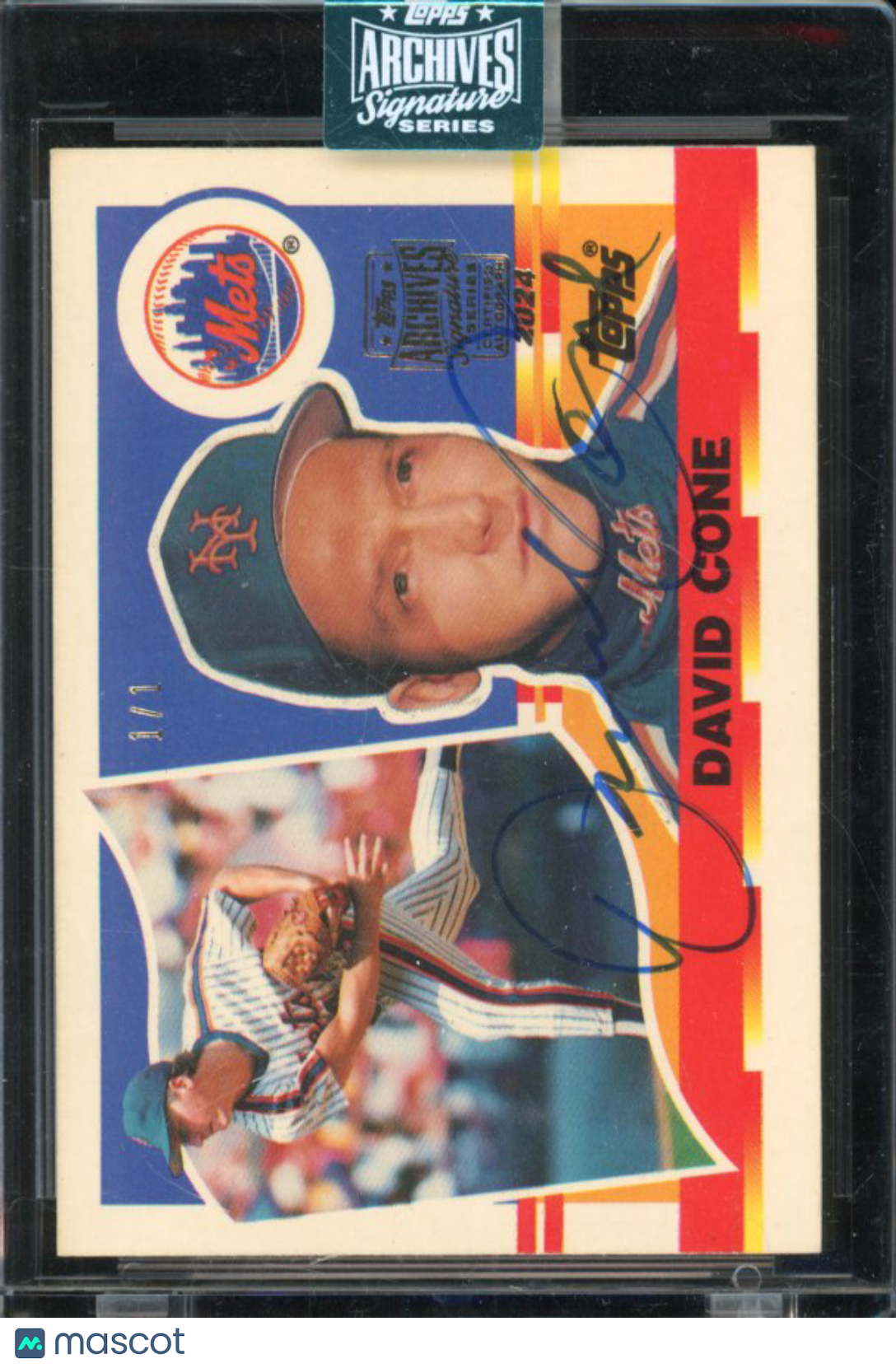 2024 Topps Archives David Cone 1/1 Auto