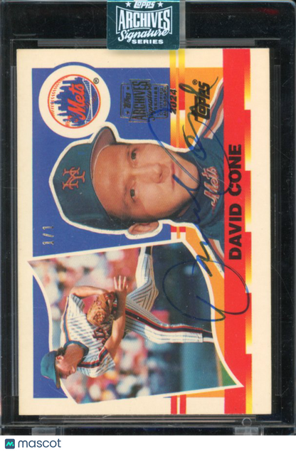 2024 Topps Archives David Cone 1/1 Auto