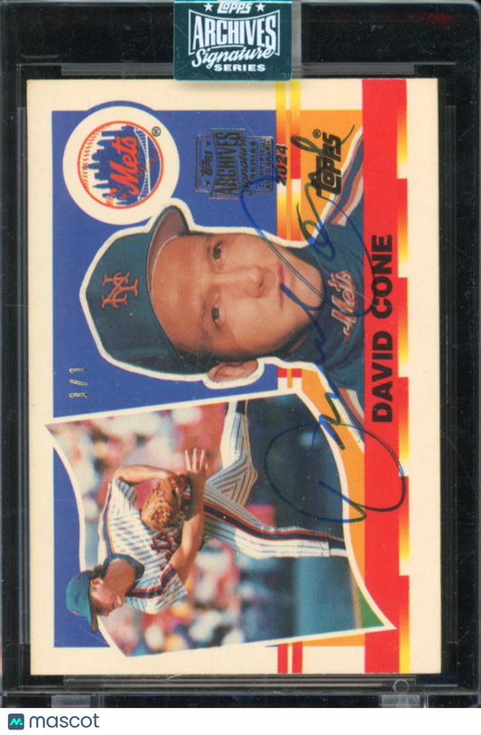 2024 Topps Archives David Cone 1/1 Auto