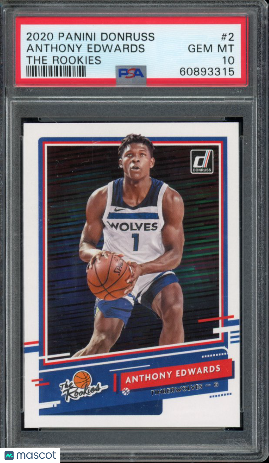 2020-21 Donruss Anthony Edwards The Rookies PSA 10