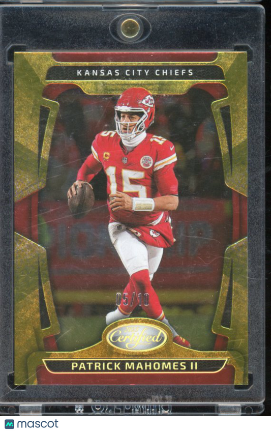 2025 Certified Patrick Mahomes Gold Mirror /10