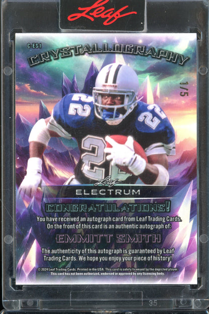 2024 Leaf Metal Electrum Emmitt Smith Auto /5