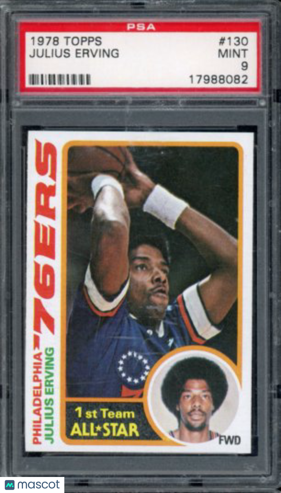 1978-79 Topps Julius Erving PSA 9