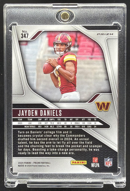 2024 Panini Prizm Jayden Daniels #347 Lazer RC