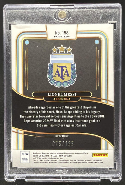 2024-25 Panini Select FIFA Lionel Messi #158 Mezzanine Camo 75/135
