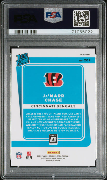 2021 Optic Ja'Marr Chase Holo PSA 10 RC