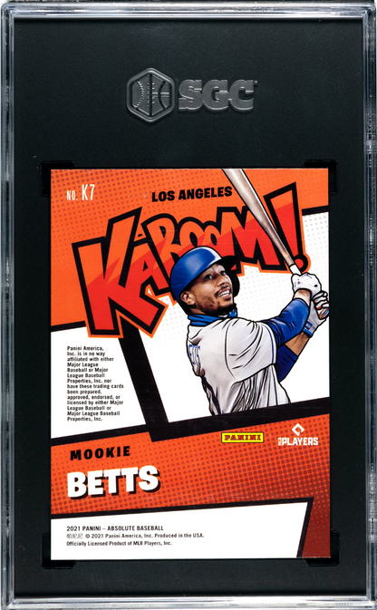 2021 Absolute Mookie Betts Kaboom Case Hit SGC 9