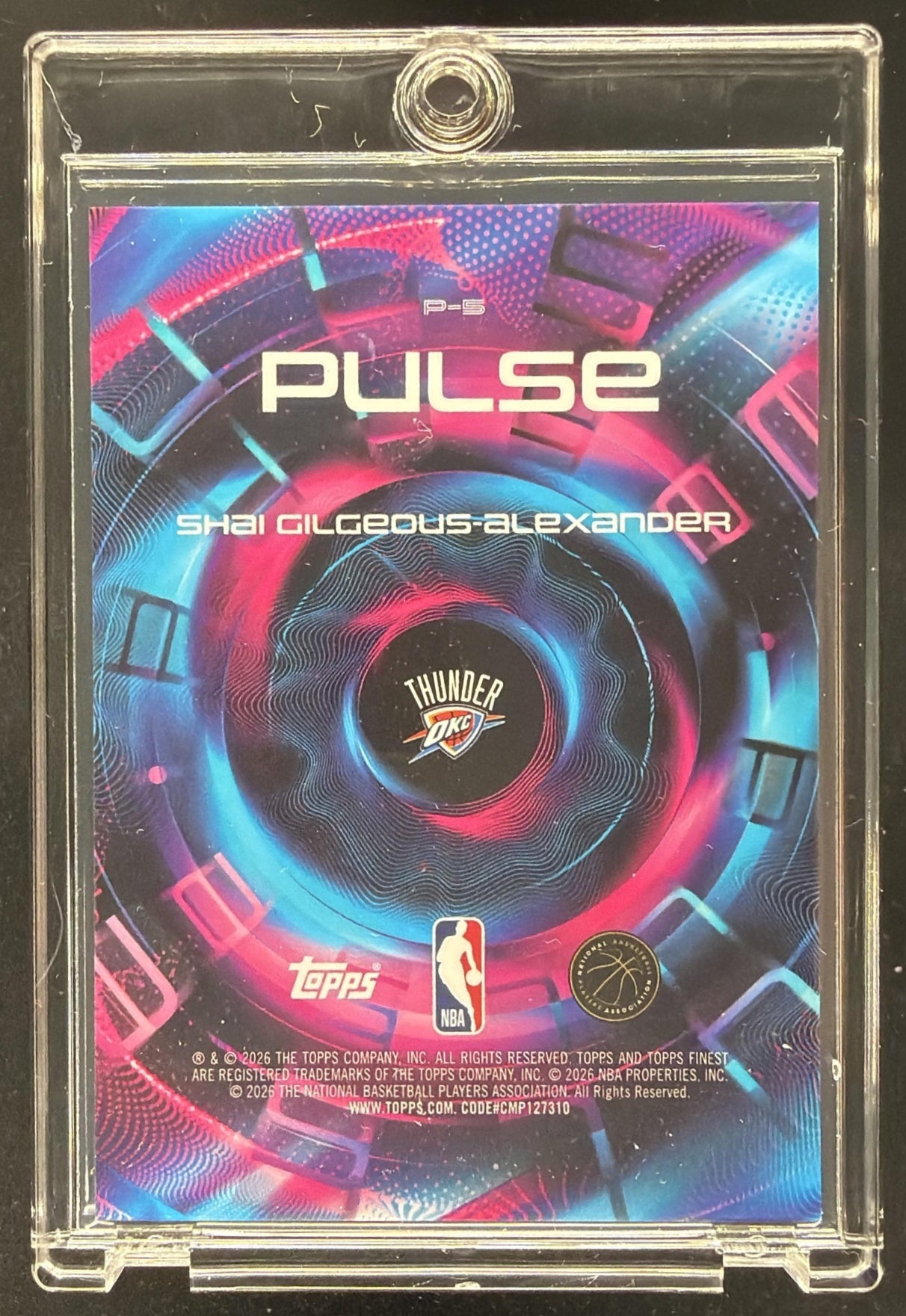 2025-26 Topps Finest Shai Gilgeous-Alexander #P-5 Pulse SSP