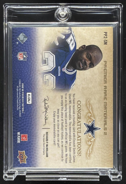 2008 Upper Deck Premier Emmitt Smith #PP2-SM Rare Patches Dual 30/65