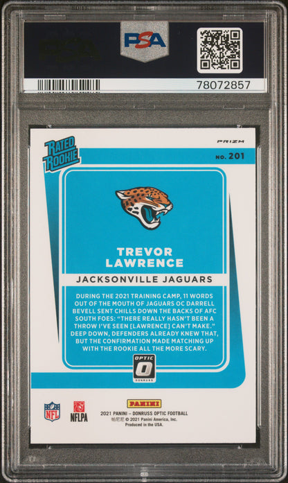 2021 Optic Trevor Lawrence Rookie Holo PSA 10
