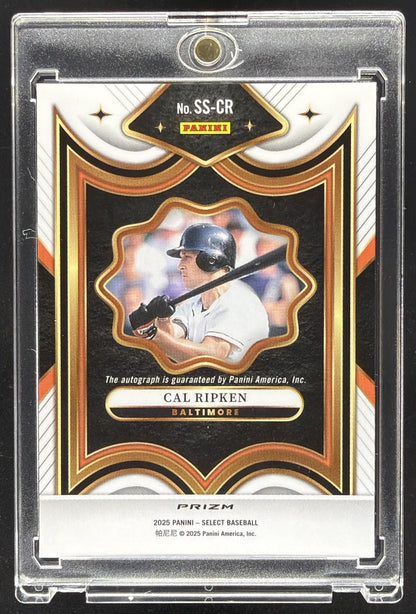 2025 Panini Select Cal Ripken #SS-CR Signature Selections Auto