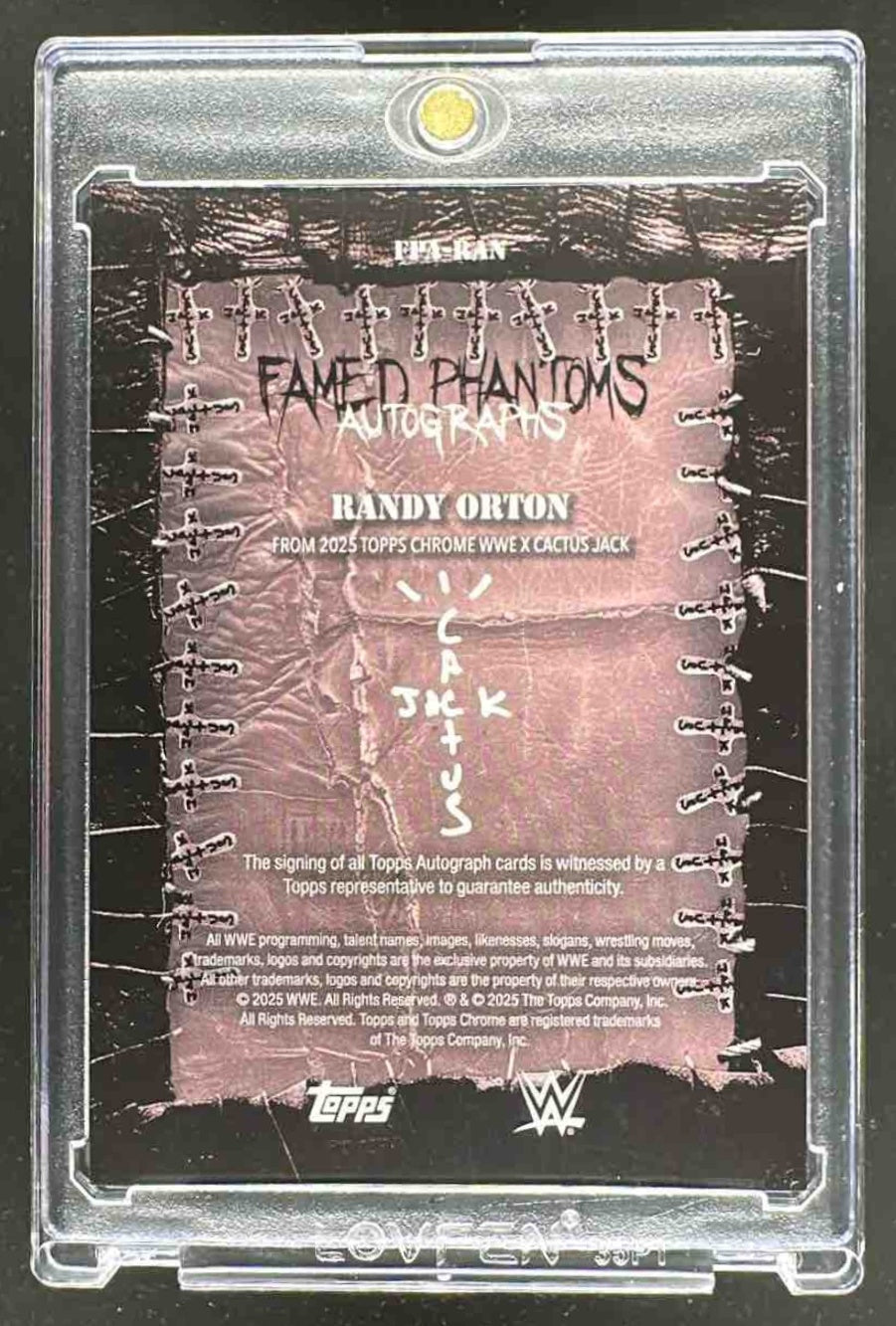 2025 Topps Chrome WWE x Cactus Jack Randy Orton #FPA-RAN Famed Phantoms Auto