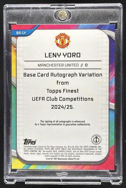 2025 Topps Finest Leny Yoro Auto Gold /50