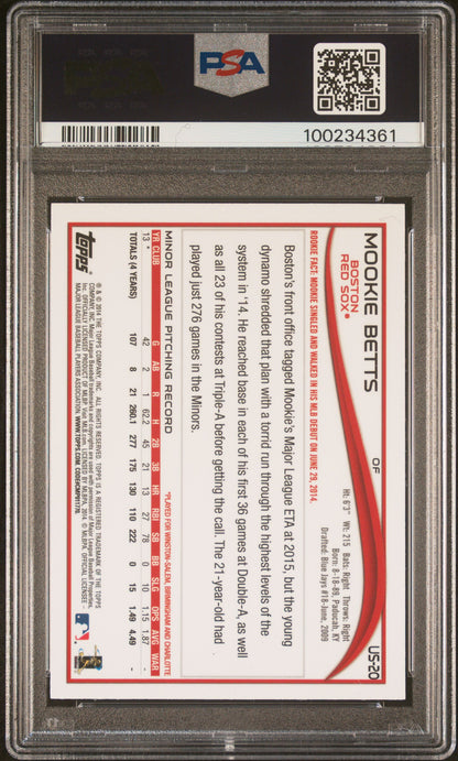 2014 Topps Chrome Update Mookie Betts Rookie PSA 10