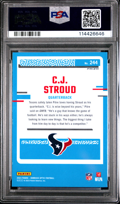 2023 Optic CJ Stroud Holo Rookie PSA 10