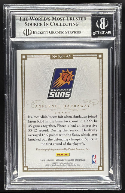 2013 Panini National Treasures Anfernee Hardaway #NG-AY Greats /49 Auto BGS 9