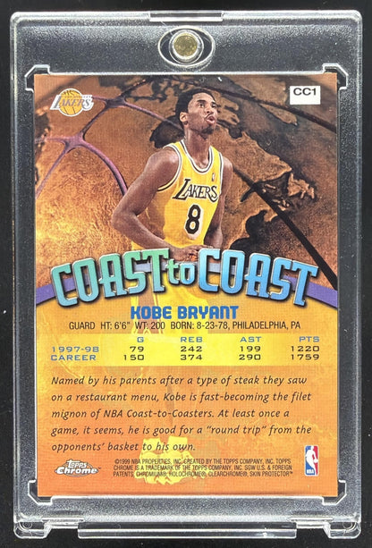 1998-99 Topps Chrome Kobe Bryant #CC1 Coast to Coast