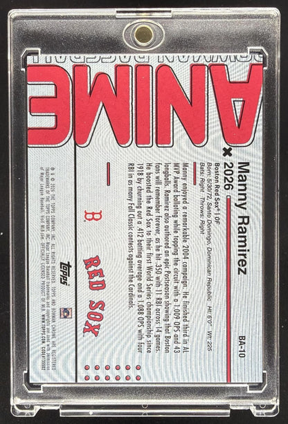 2026 Bowman Manny Ramirez #BA-10 Anime SSP