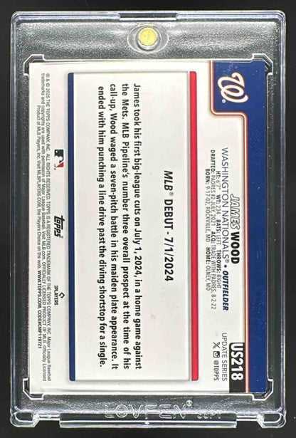 2025 Topps Update James Wood #US218 RC True Photo Variation