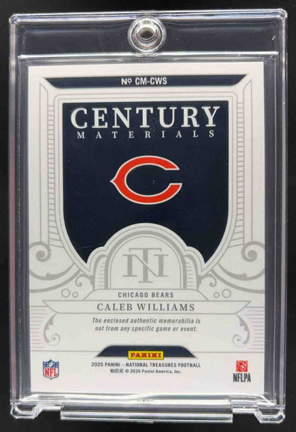 2025 Panini National Treasures Caleb Williams Patch /99 #CM-CWS