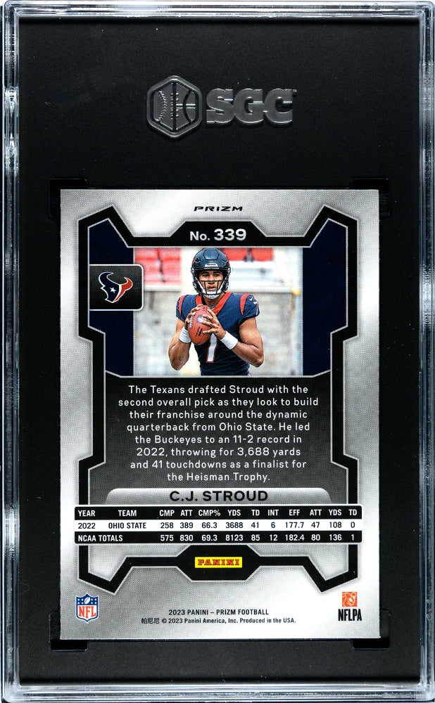 2023 Prizm CJ Stroud Green Rookie SGC 10