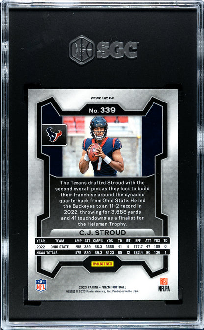 2023 Prizm CJ Stroud Green Rookie SGC 10
