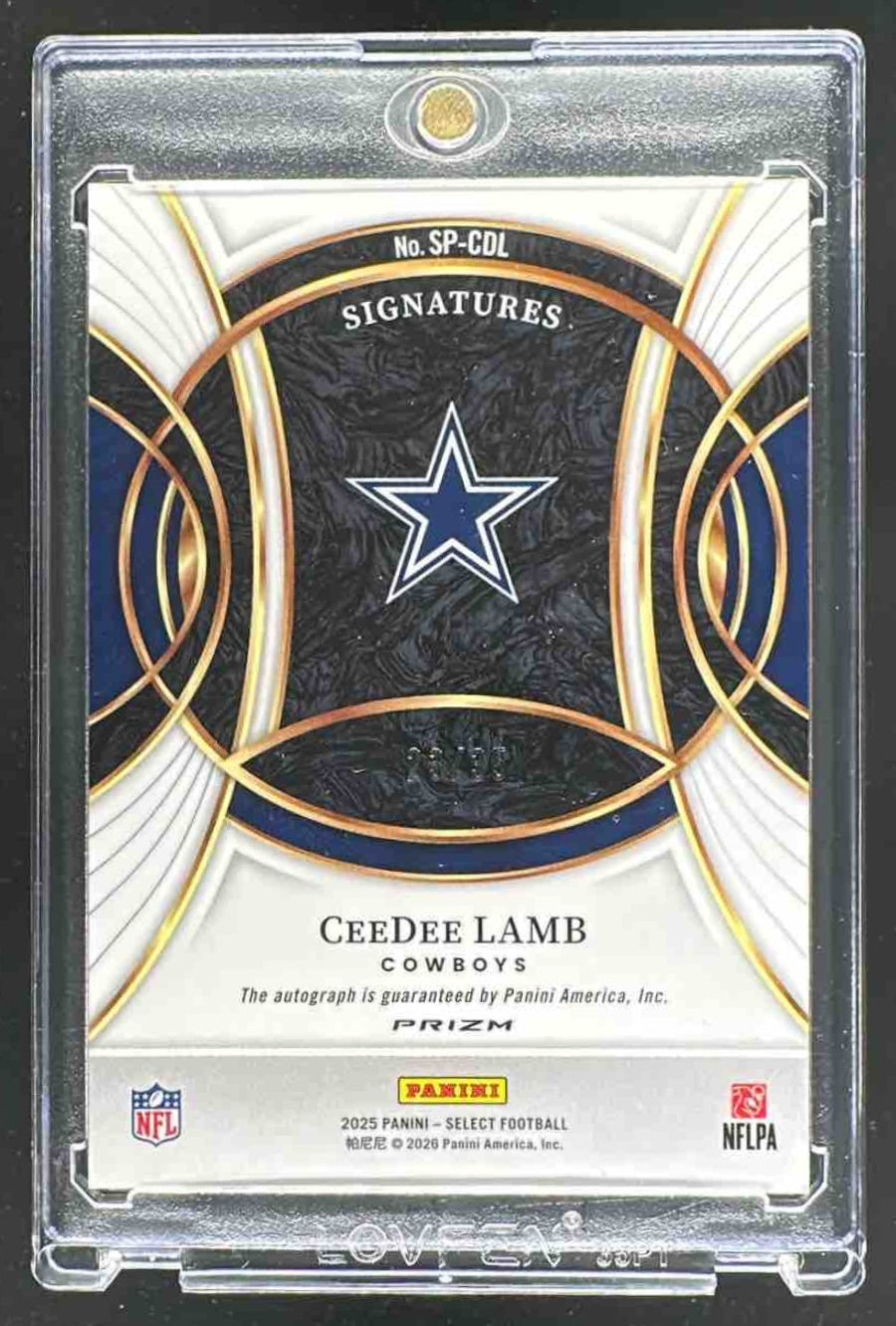 2025 Panini Select CeeDee Lamb White /35 Auto