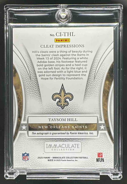 2025 Immaculate Taysom Hill Cleat Impressions Auto /25