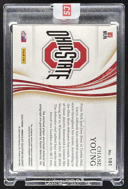 2020 Panini Immaculate Collection Chase Young #REB-21 Rookie Patch Auto /49
