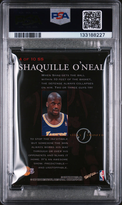 1997-98 Skybox Premium Shaquille O'Neal Silky Smooth PSA 7