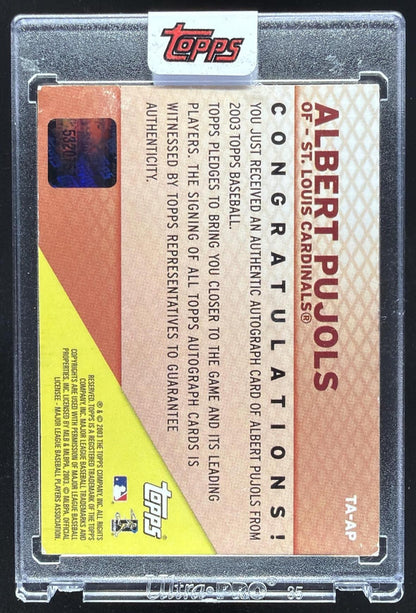2003 Topps Albert Pujols #TA-AP Auto