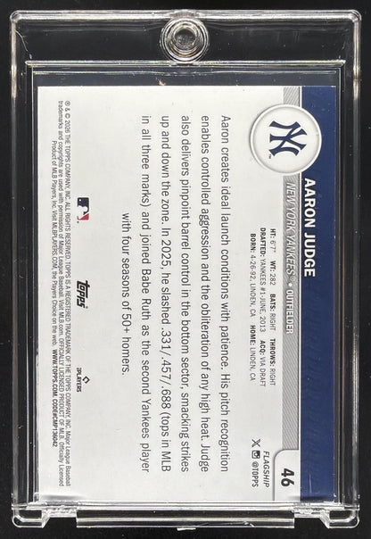 2026 Topps Collection Aaron Judge #46 Black 9/10
