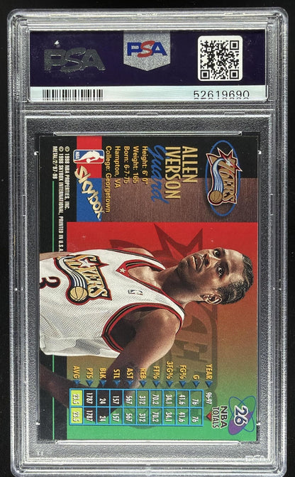 1997-98 Skybox Metal Universe Allen Iverson PSA 9