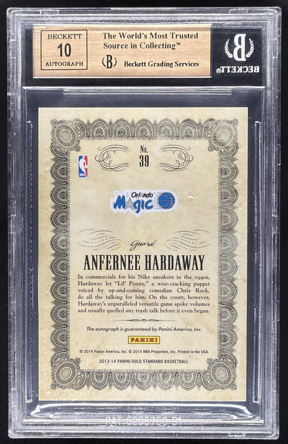 2013-14 Panini Gold Standard Anfernee Hardaway #39 Mother Lode Auto /25 BGS 9.5