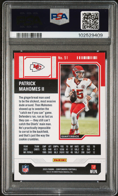 2023 Contenders Patrick Mahomes PSA 10