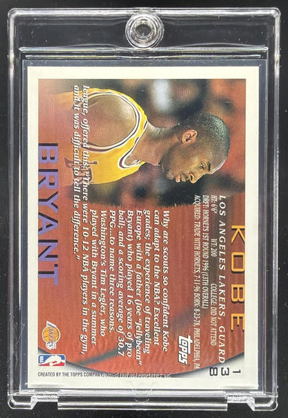 1996-97 Topps Kobe Bryant #138 RC