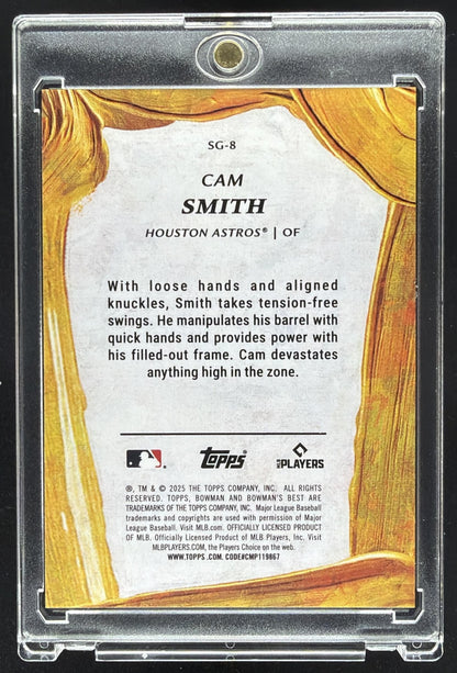 2025 Bowman's Best Cam Smith #SG-8 Strokes of Gold RC SSP