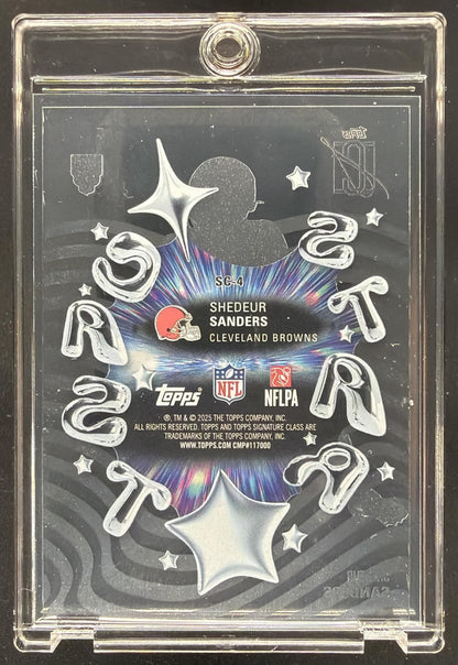 2025 Topps Signature Class Shedeur Sanders #SC-4 Star Cast SP RC