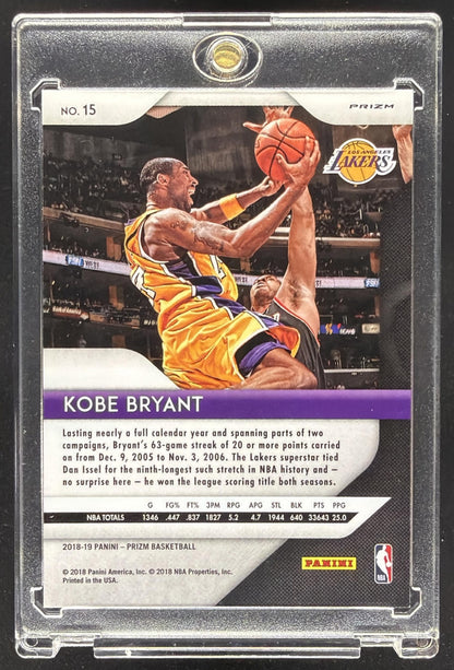2018-19 Panini Prizm Kobe Bryant #15 Prizms Red White and Blue