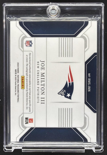 2024 Panini National Treasures Joe Milton III #6 Rookie Material RPS /99 Auto