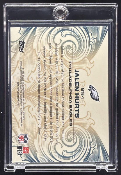 2025 Topps Signature Class Jalen Hurts #MTG-1 Monarchs of the Game SSP