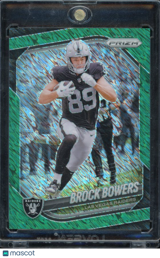 2025 Prizm Brock Bowers Green Shimmer 1/5