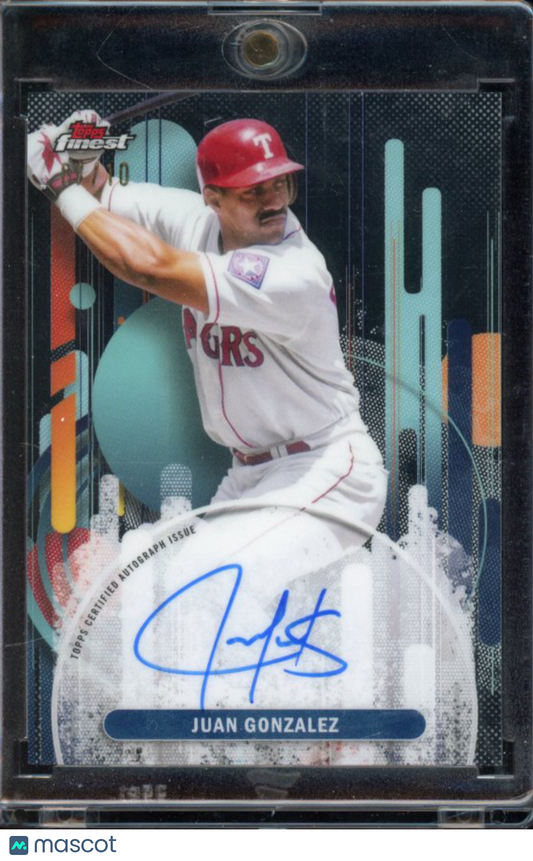 2025 Topps Finest Juan Gonzalez Black Auto /10