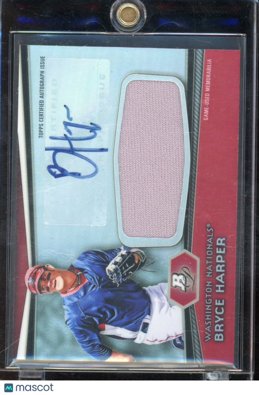 2012 Bowman Platinum Bryce Harper Rookie Patch Auto