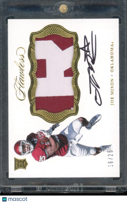 2017 Flawless Joe Mixon Patch Auto /25